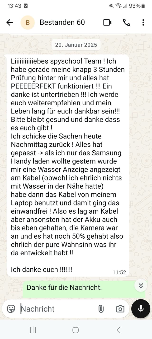 WhatsApp-Feedback Kundenstimme 18